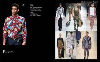 mode fashion floral menswear