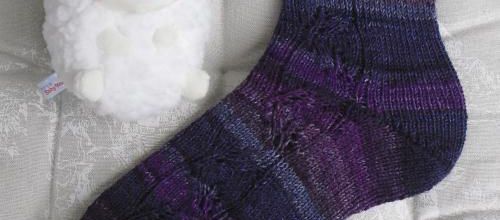 Chaussette Liseré Purple