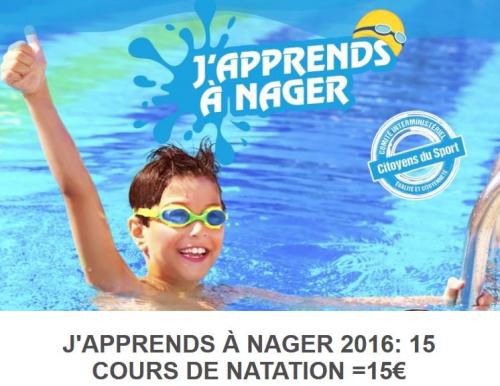 J'apprends à nager 2016