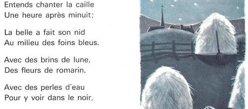 Entends chanter la caille (poème de Guy de La Mothe)