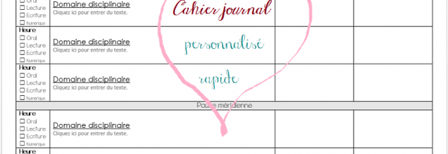 Créer son cahier journal en utilisant le développeur de Word