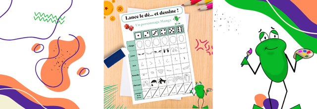 Lance le dé... et dessine : des fiches pour apprendre à dessiner pour les enfants