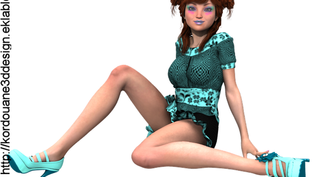 Tubes de fille manga (render-image)