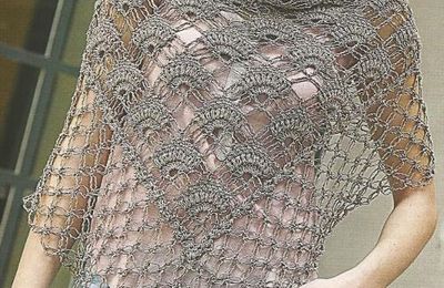 Châle au crochet