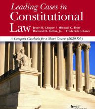 DOWNLOADS Leading Cases in Constitutional Law, A Compact Casebook for a Short Course, 2020 / Edition 2020