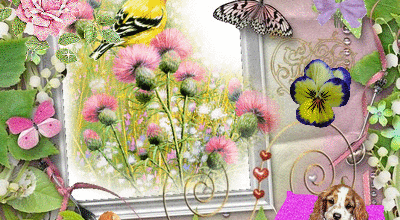 ANIMAUX FLEURS PAPILLONS