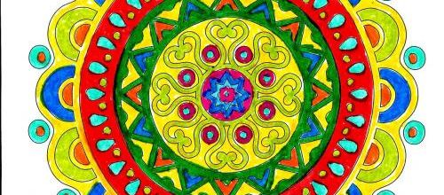 Calendrier à colorier 1