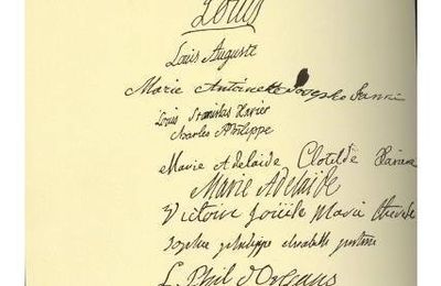 Acte de mariage de Marie Antoinette et de Louis XVI. 