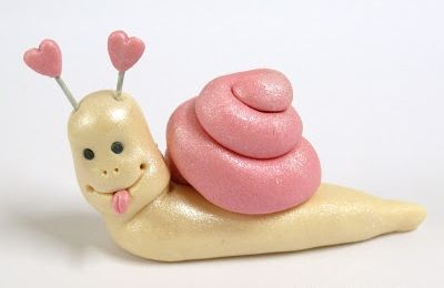 Fimo : escargot, tortue et chouette