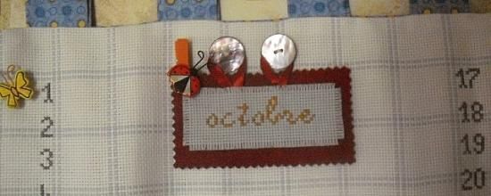 Calendrier : octobre