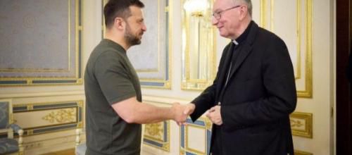 Le cardinal Parolin a rencontré le président ukrainien Zelensky - VA