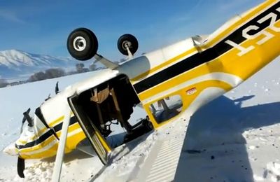 Il s'écrase en avion et filme la scène depuis le cockpit avec son téléphone portable - VIDEO