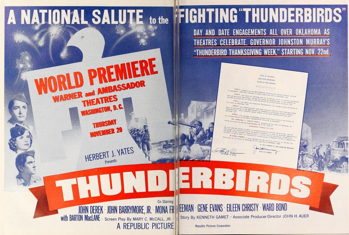THUNDERBIRDS BOX OFFICE USA 1952