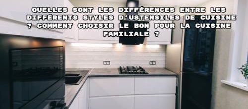 Quelles sont les différences entre les différents styles d'ustensiles de cuisine ? Comment choisir le bon pour la cuisine familiale ?