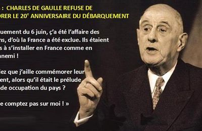  le 6 juin 1964, Charles de Gaulle refusait de commémorer «le débarquement des anglo-saxons»