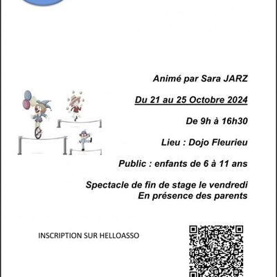 ALF - STAGE DE CIRQUE 21 AU 25 OCTOBRE 