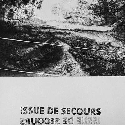 Lise Adèle Groussin / dessin / titre : issue de secours / 2023