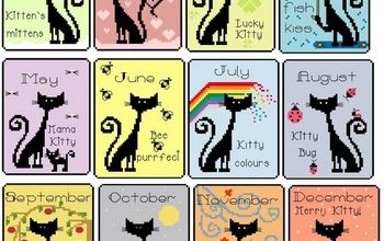 Calendrier chats rétro