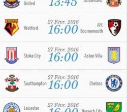 Barclays Premier League : retrouve le programme de la 27e journée !