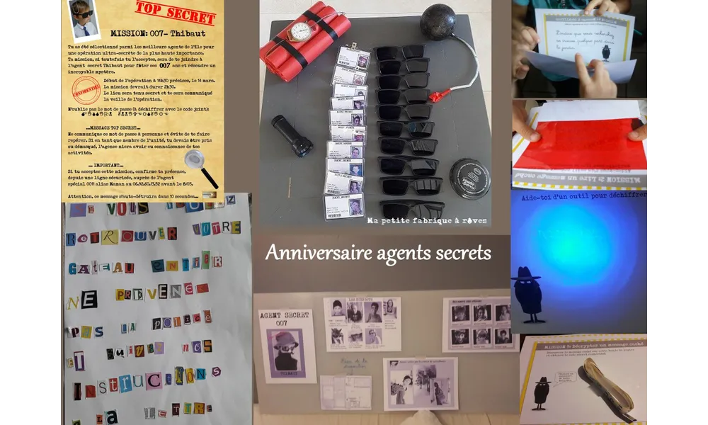 Mission top secrète: organiser un anniversaire agent secret