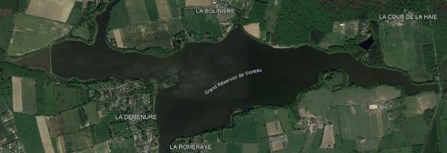 Le réservoir de Vioreau assec
