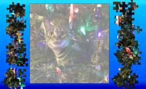 WEG Christmas tree kitty puzzle