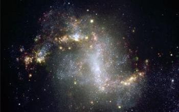 Une galaxie sens dessus-dessous