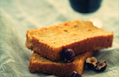 Cake aux carottes et aux noisettes de Pierre Hermé {ultra-moelleux, et sans beurre}