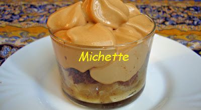 Espuma à la chicorée, pomme caramélisée, gâteau au chocolat et fruits confits