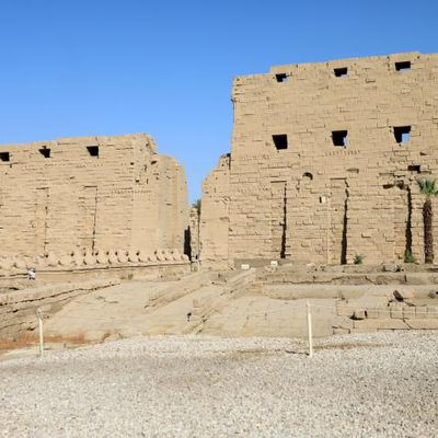 Le temple de Karnak à Louxor, Thèbes, Egypte