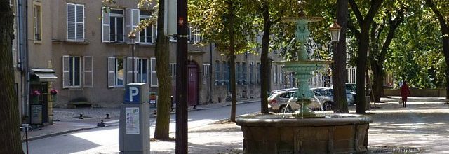 La fontaine du quai Félix Maréchal à Metz...