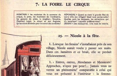Dumas CE2 S7 La foire. Le cirque