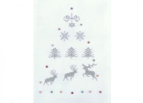 Grille offerte / Sapin gris et blanc