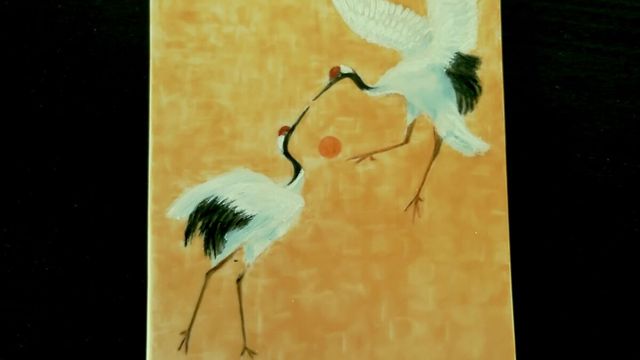 une dernière peinture sur porcelaine