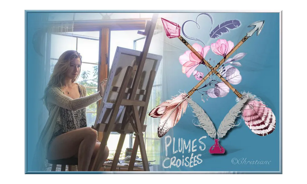 Plumes croisées 