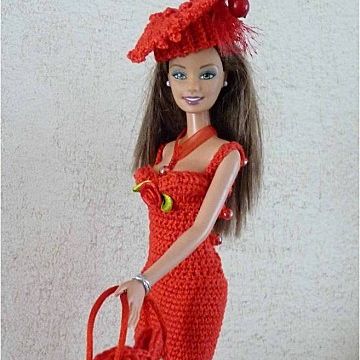 Barbie en robe au crochet : ma Coquine