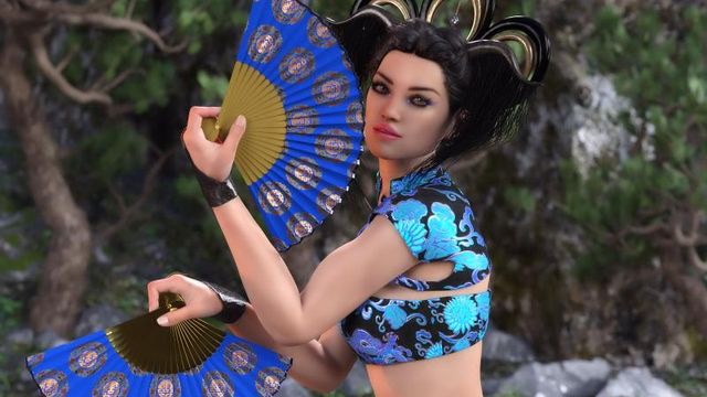 Création : les éventails japonais (DazStudio)