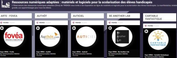Matériels et logiciels pour la scolarisation des élèves handicapés : Expo en ligne Orna et webinaire Canto Scribe, les replays de la semaine...