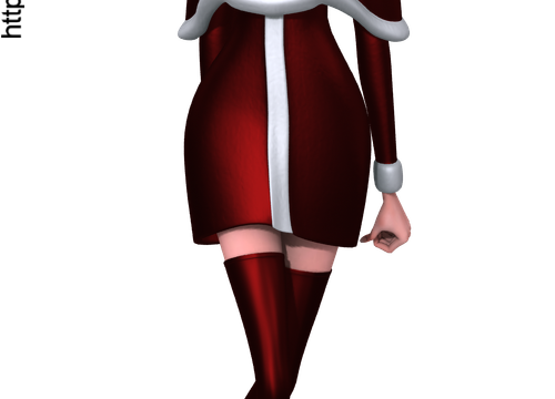 Image personnage stylisé de Noël (render)