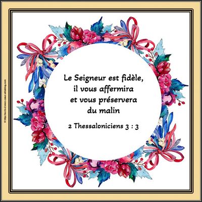 2 Thessaloniciens 3 : 3