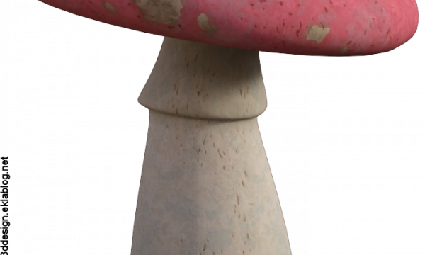 Tube de champignon magique rose (image)