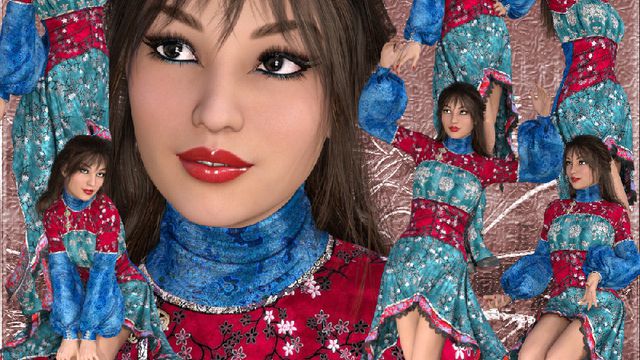 Ah Lam : Femme eurasienne (tube-image-render)