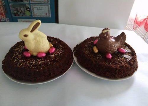 *Recette: gâteau poire-chocolat pour Pâques