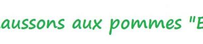 Chaussons aux pomme "Express"