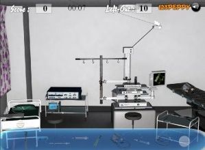 Find the objects in hospital