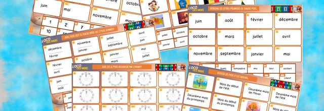 Loco: les mois de l'année.