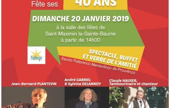 Anniversaire de l’école Félibréenne La Madalenenco à St Maximin