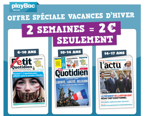 Abonnements à 2€ Playbac