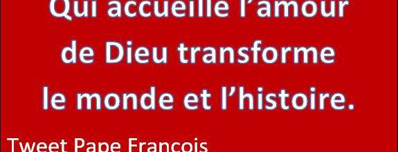 Tweet du Pape - Qui accueille...