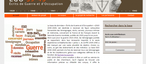 *Avis aux chercheurs : consulter la base EGO 1939-1945
